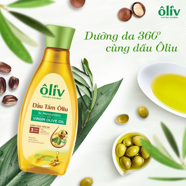 Dầu Tắm Ôliv Natural Nourish Virgin Olive Oi